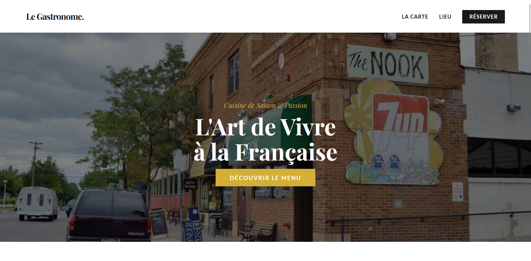 Site Vitrine Restaurant